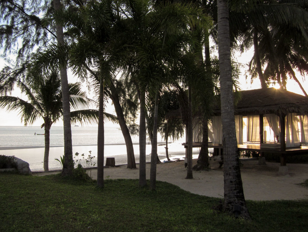 The Moevenpick Resort, Samui, located at the beach of Kao Laem Yai, a gently sloping languet that offers sunsets of unearthly beauty. photo: the art resort