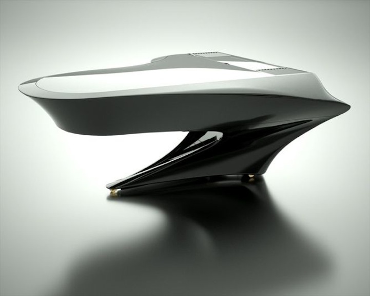 The Bogányi  Piano, the classic grand Piano designed with a futuristic twist.