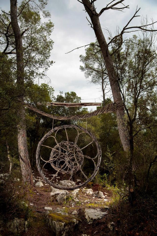 The enchanted forest. Deep in the woods of south France, Spencer Byles created a mysterious wonderland through a series of spectacular, organic sculptures. 