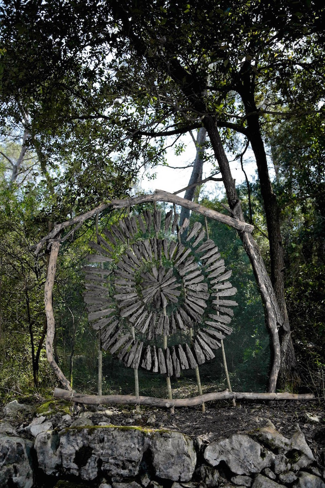 The enchanted forest. Deep in the woods of south France, Spencer Byles created a mysterious wonderland through a series of spectacular, organic sculptures. 