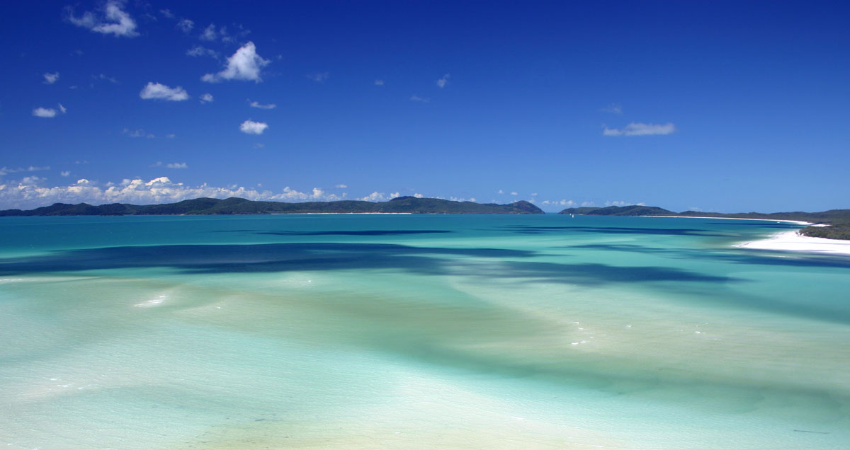 Uninhabited Whitsunday Island is home to one of the world's most spectacular beaches. Photo via wikipedia.