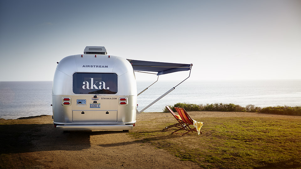 The aka mobile is a hotel suite on wheels. AKA hotels, in collaboration with Airstream 2 Go and California fashion designer Trina Turk, has a new room in their portfolio; a mobile one.