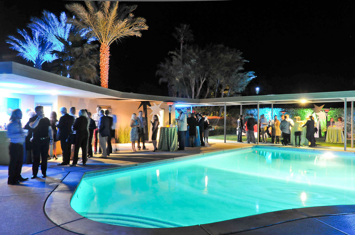 Modernist Architecture in Palm Springs: Party at the Sinatra House. Photo by David A. Lee