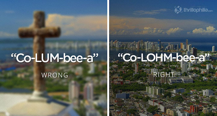 How to pronounce Colombia.