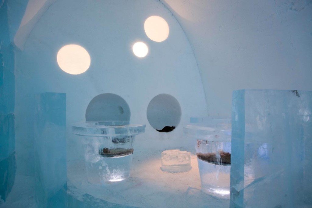 The Icebar of the IceHotel Jukkasjarvi. Photo: Ben Nilsson