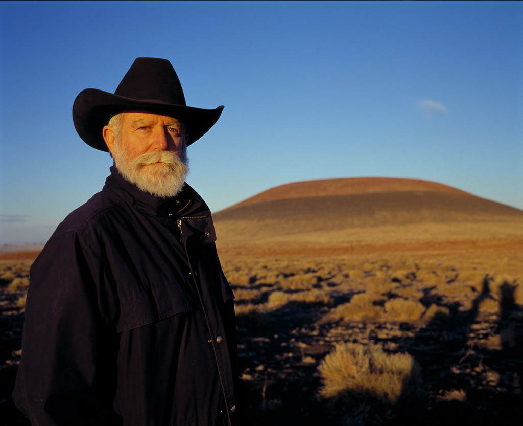 James Turrell at the Roden Crater. Photo: Florian Holzherr