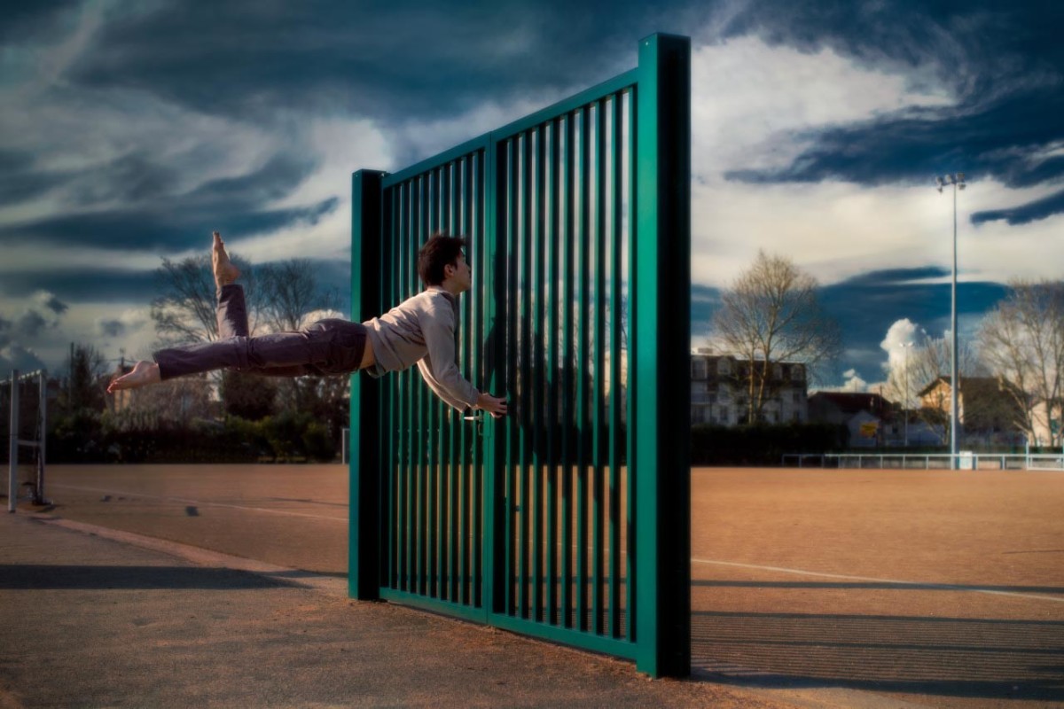 Mickael Jou ,the gravity-defying self-portraits of a ballet dancer. From the 365 self-portrait project. Photo Mickael Jou