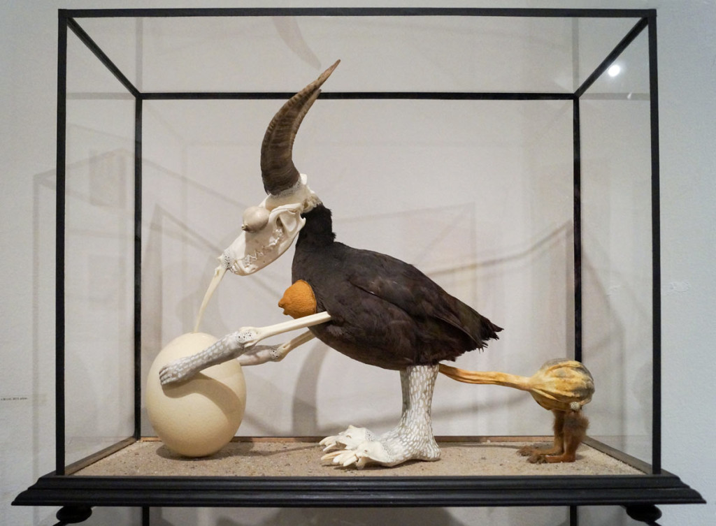 Jan Švankmajer, Horned Bird, Artinbox gallery, Art Prague 2016.